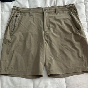 Free Fly Apparel Men's Khaki Hybrid Shorts - Light Brown
